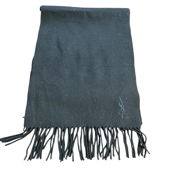 Yves Saint Laurent Wool & Cashmere Scarf 90% Wool 10% Cashmere Brand New Unisex - Picture 1 of 10